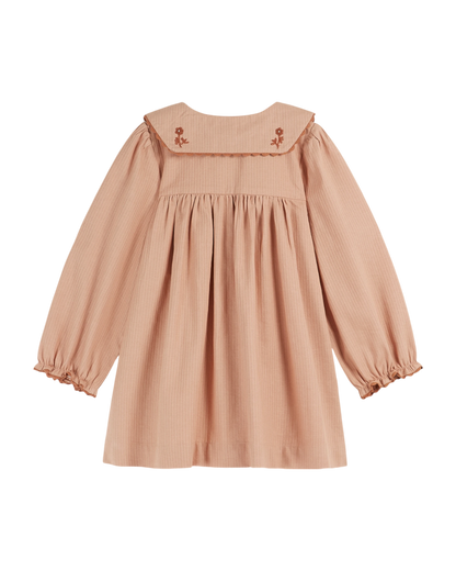 Robe vintage brodée poudre