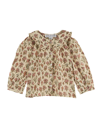 Blouse champêtre écru