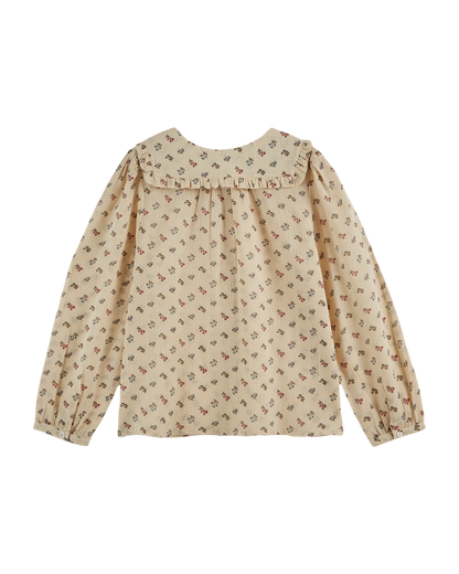 Blouse à fleurs Sorgue écru
