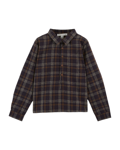 Kurta carreaux gavin bitume