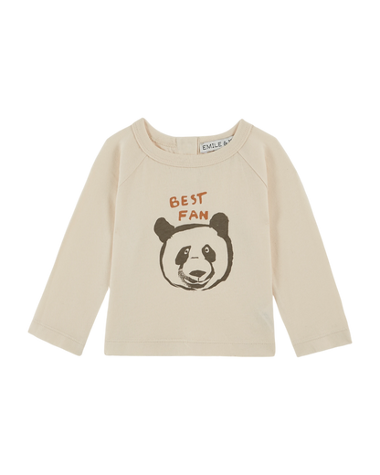T-shirt best fan coton bio beige