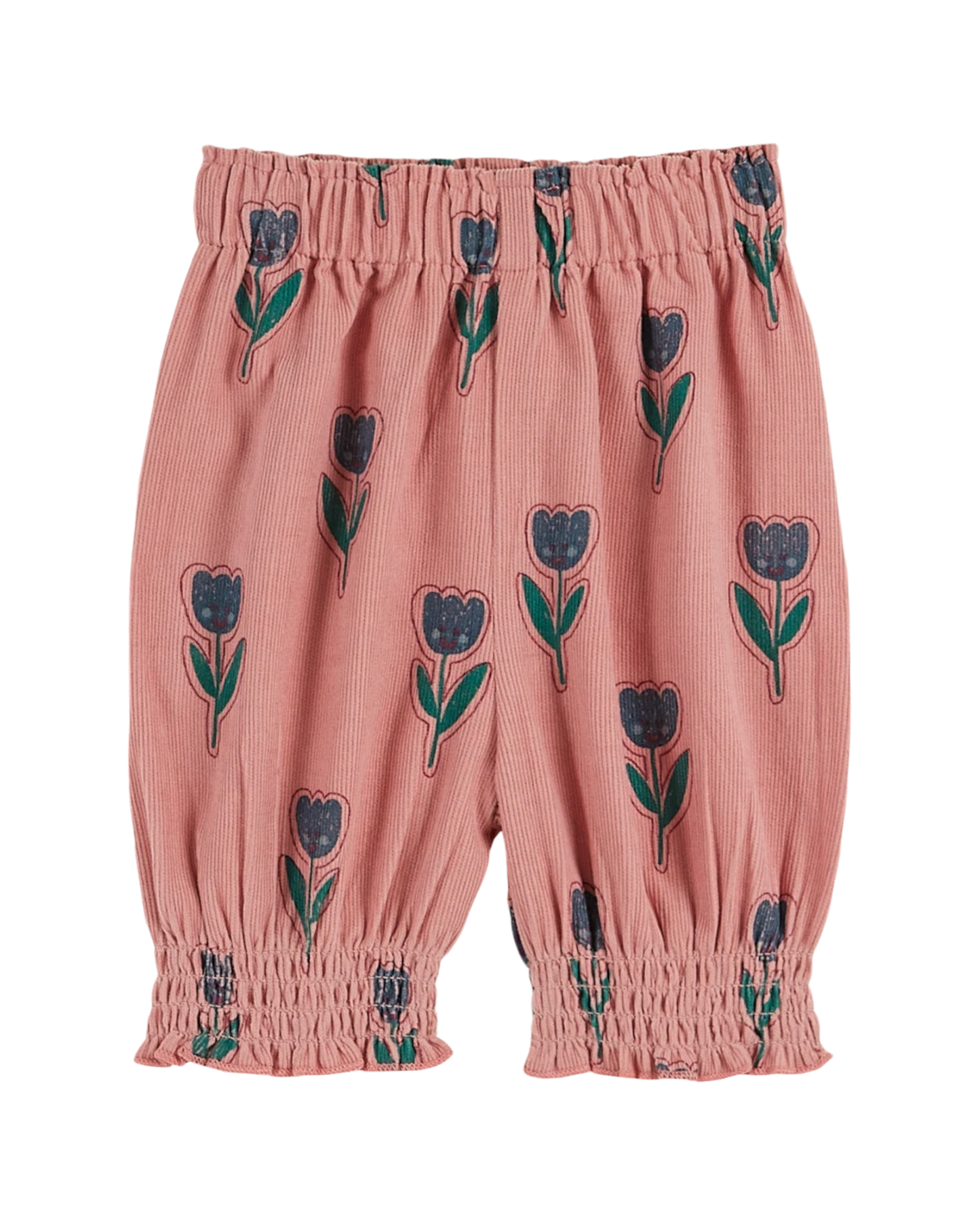 Sarouel velours tulipe blush
