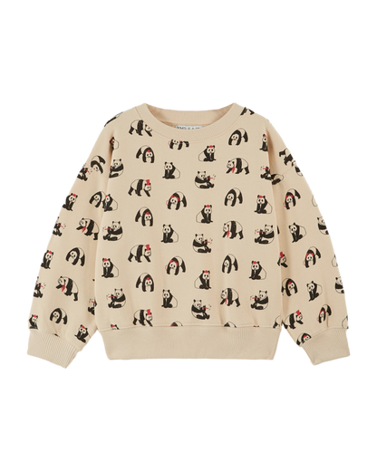 Sweat coton bio panda brioche