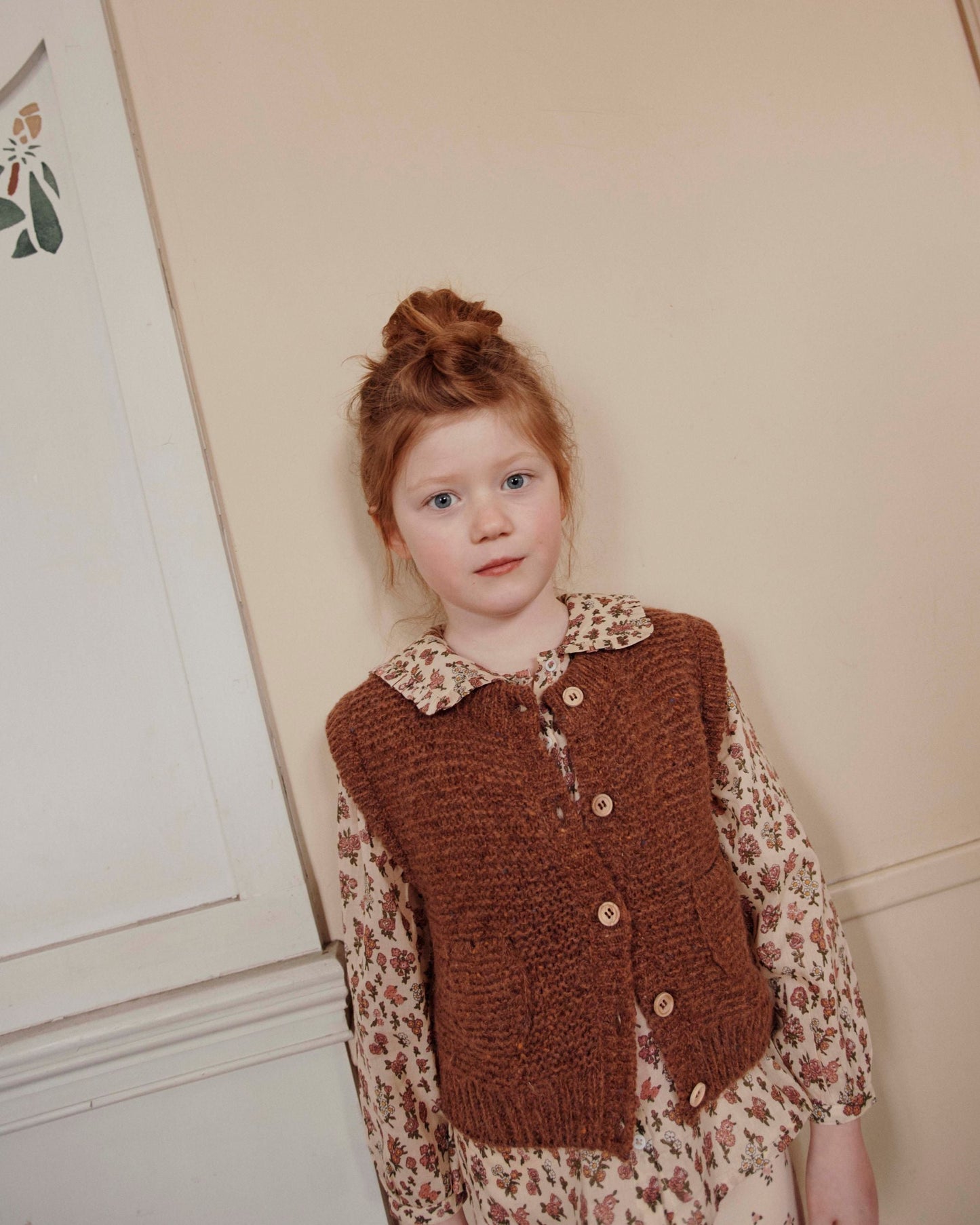 Cardigan sans manches moka