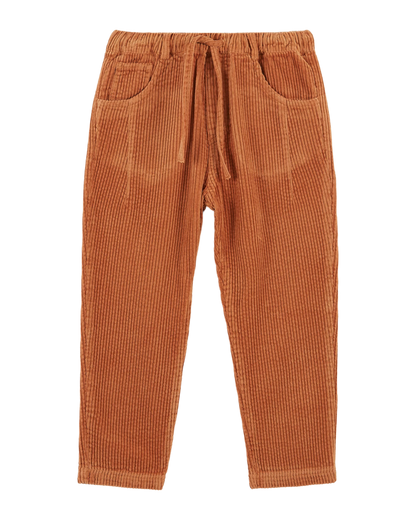 Pantalon velours orange brun