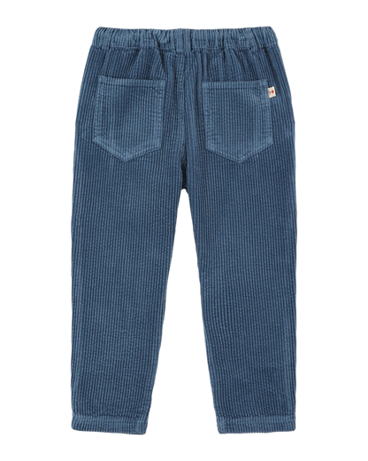 Pantalon velours bleu