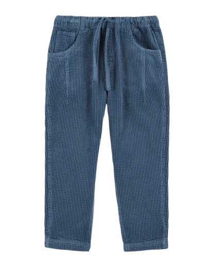 Pantalon velours bleu