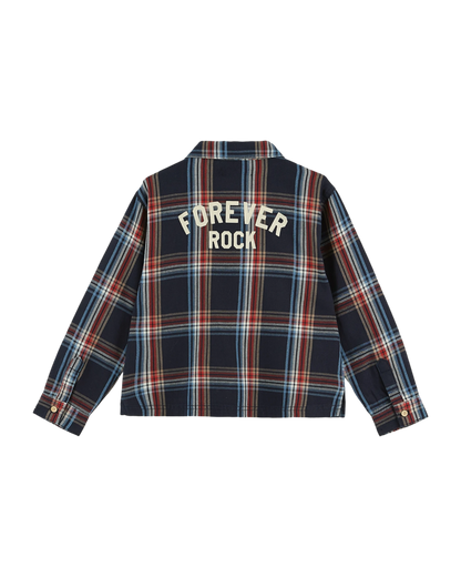 Chemise carreaux denim