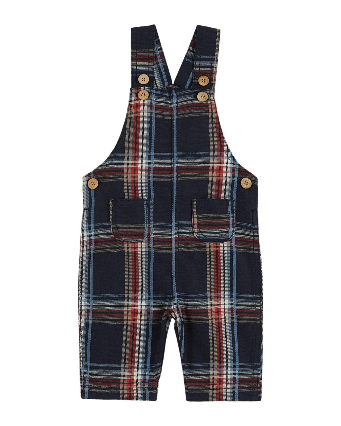 Salopette carreaux denim
