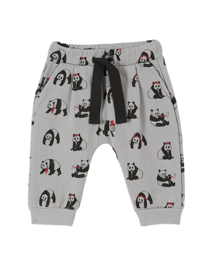 Jogger coton bio panda gris