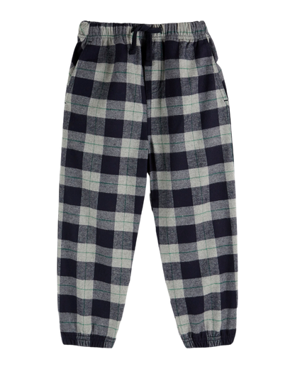 Pantalon carreaux marine