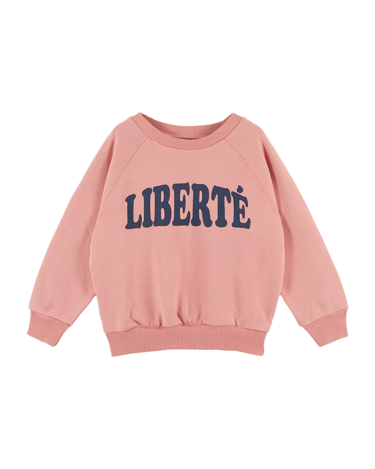 Sweat Liberté coton bio blush