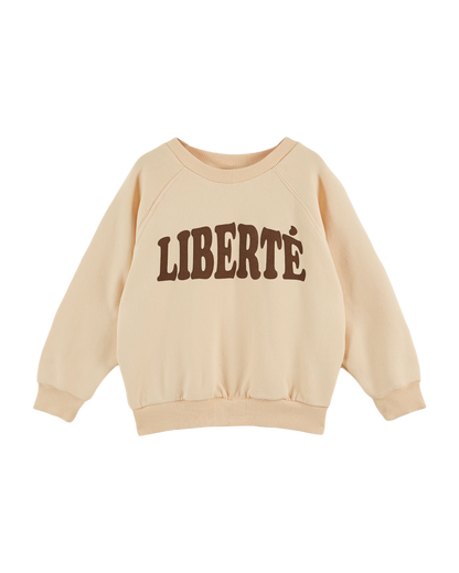 Sweat Liberté coton bio brioche