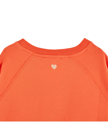 Sweat Liberté coton bio enfant orange