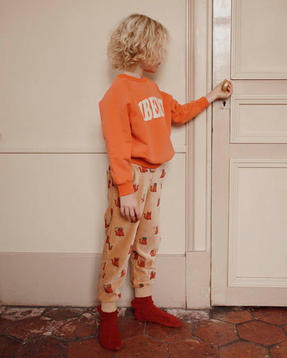 Sweat Liberté coton bio enfant orange