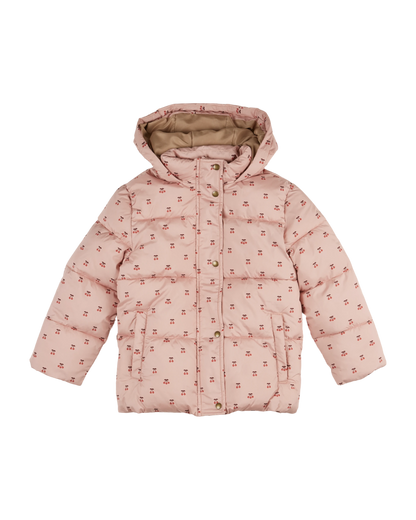 Doudoune cerise rose