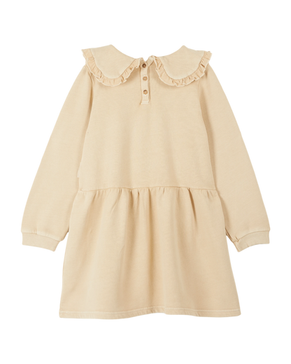 Robe coton et teinture bio beige