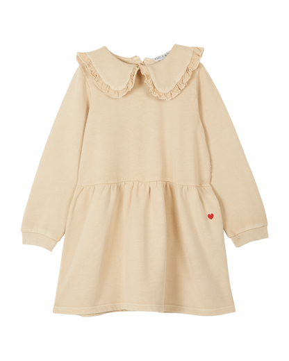 Robe coton et teinture bio beige