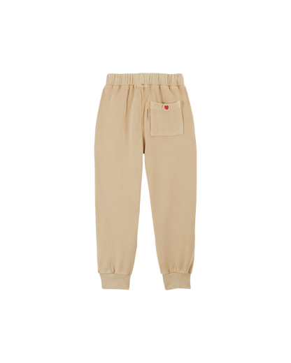 Jogger coton et teinture bio beige
