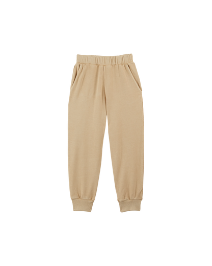 Jogger coton et teinture bio beige