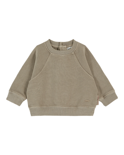 Sweat bébé coton et teinture bio gris