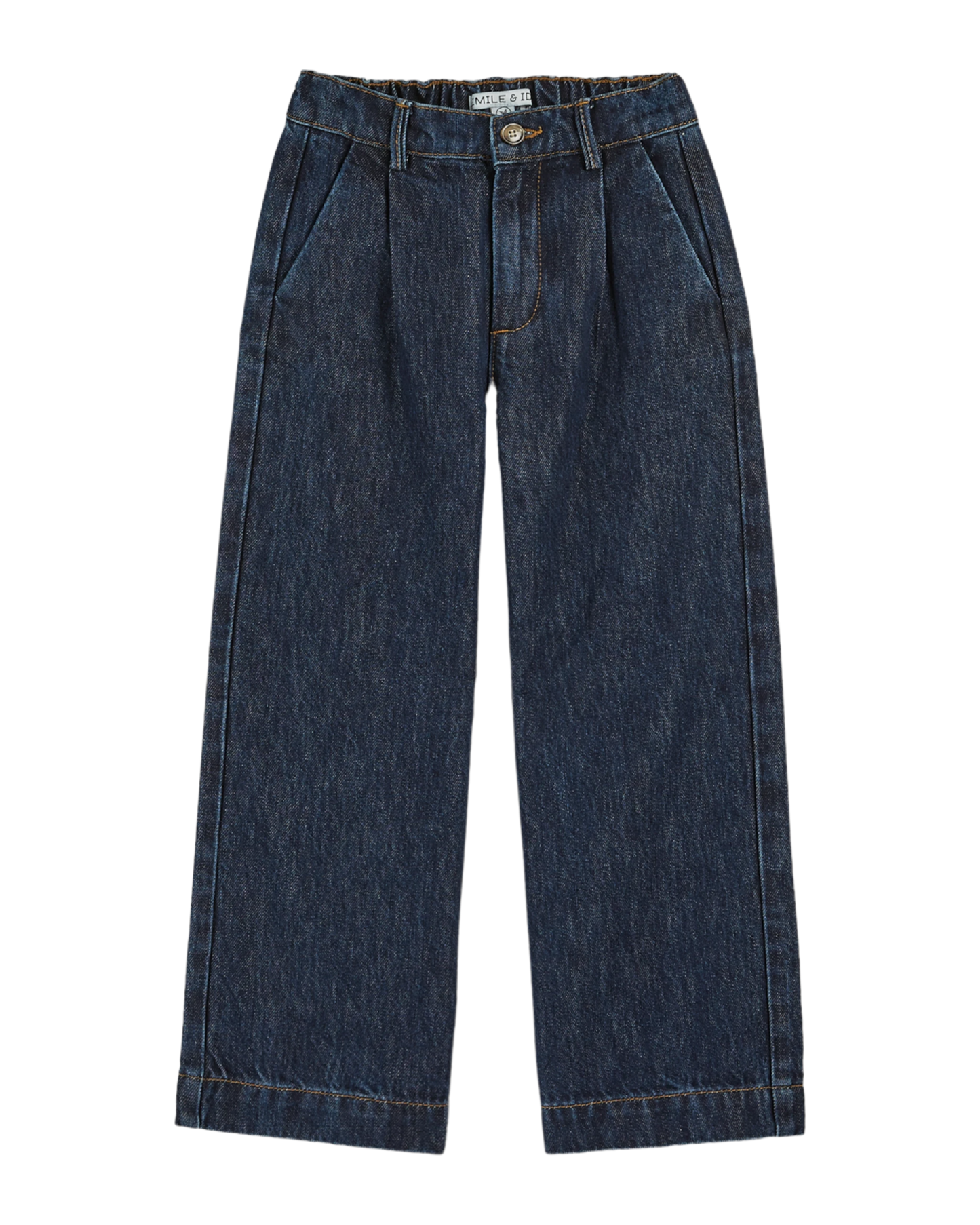Jean droit denim brut