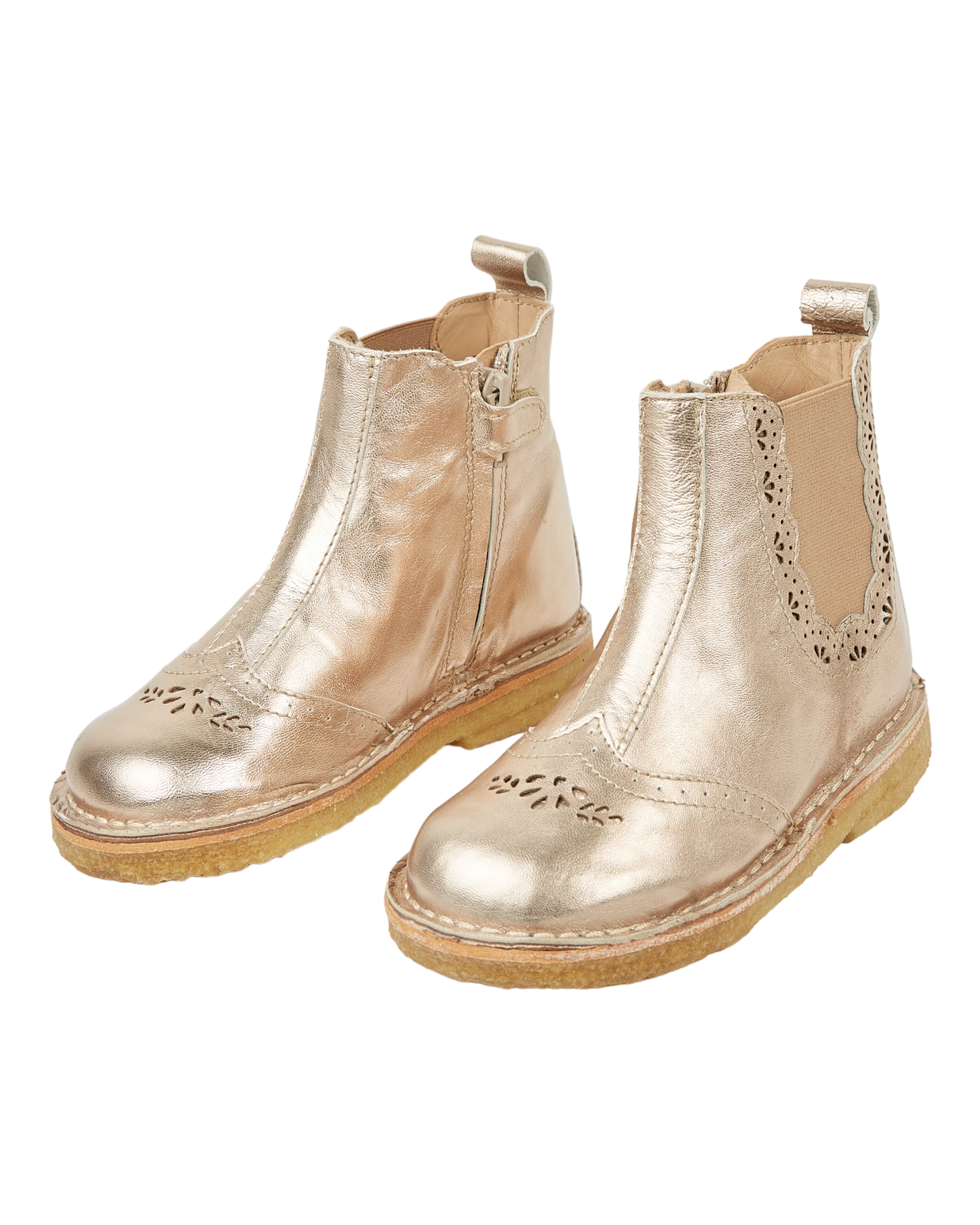 Boots cuir or