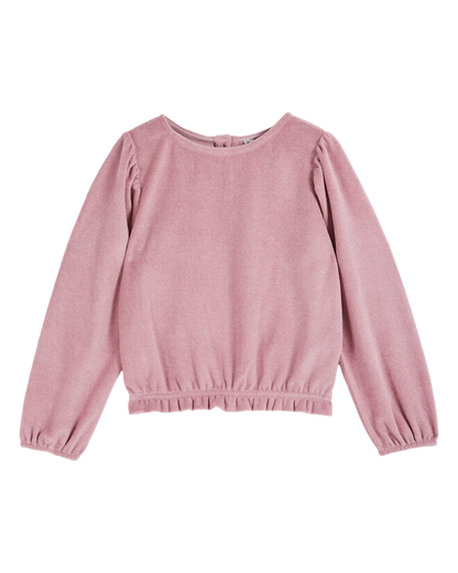 Sweat éponge élastiqué lilas