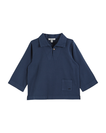 Vareuse lin bleu foncé