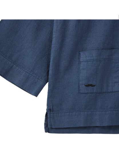 Vareuse lin bleu foncé
