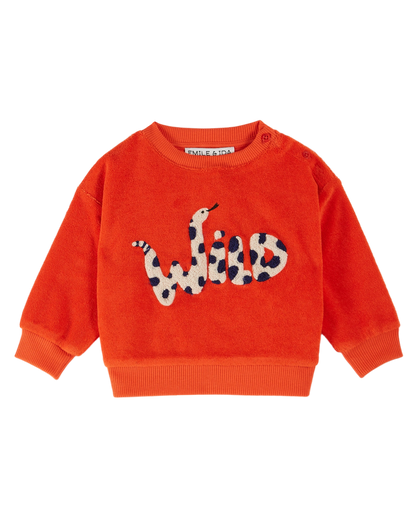 Sweat éponge Wild rouge