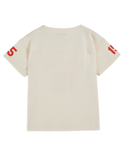 T-shirt coton bio N°15 crème