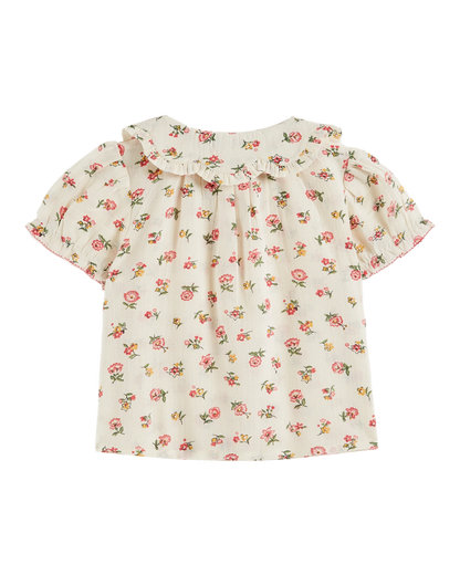 Blouse col fleurs Floresco