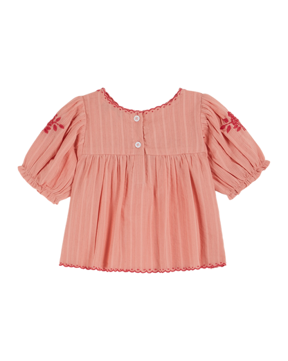 Blouse brodée main blossom