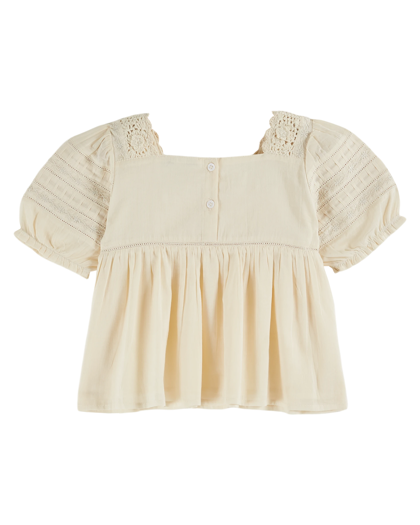 Blouse crochet écru