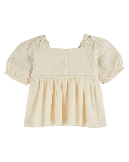 Blouse crochet écru