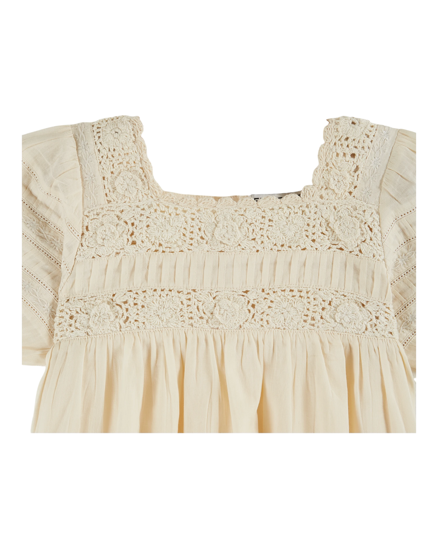 Blouse crochet écru