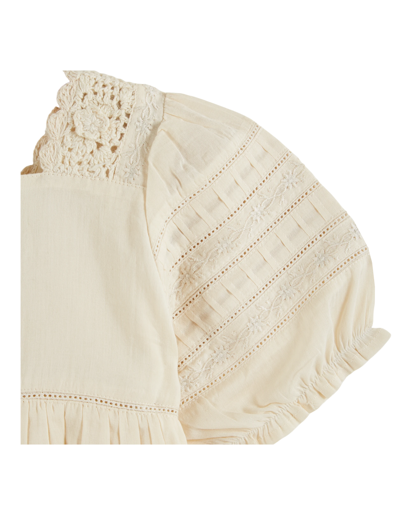 Blouse crochet écru