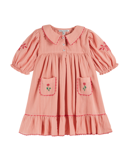 Robe brodée festonnée blossom