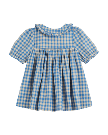 Robe ample vichy bleu