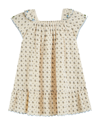 Robe vintage à fleurs iris