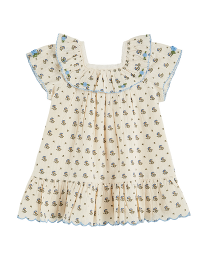 Robe vintage à fleurs iris