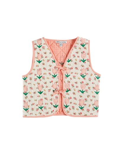 Veste sans manches matelassée floresco