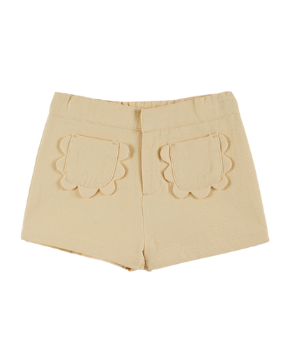Short poches fleurs banane