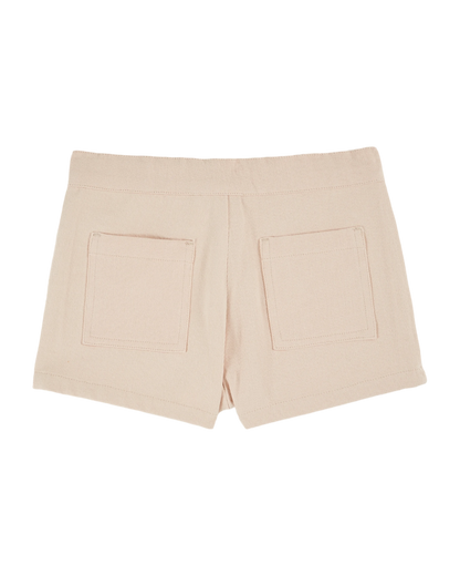 Short poches fleurs rose pastel