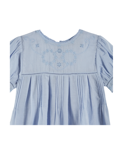 Robe bébé vintage écume