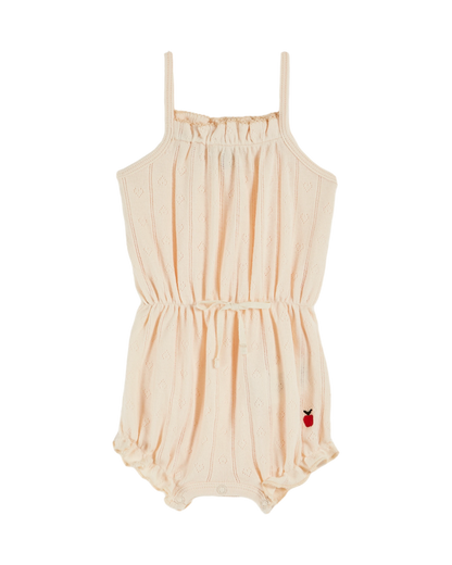 Combibloomer pointelle modal crème