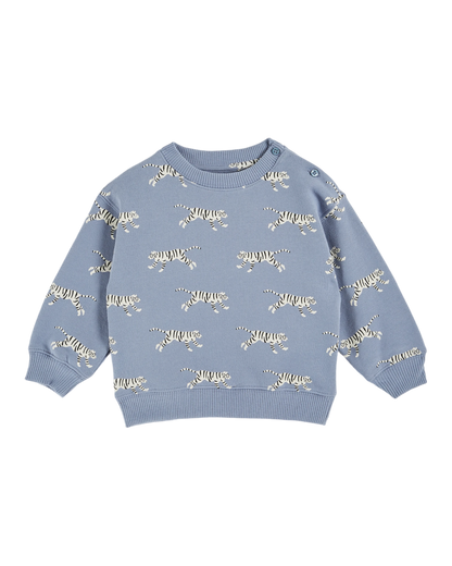Sweat coton bio tigres lavande