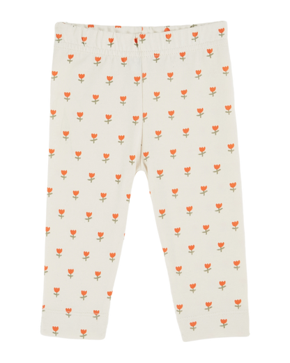 Legging tulipes crème