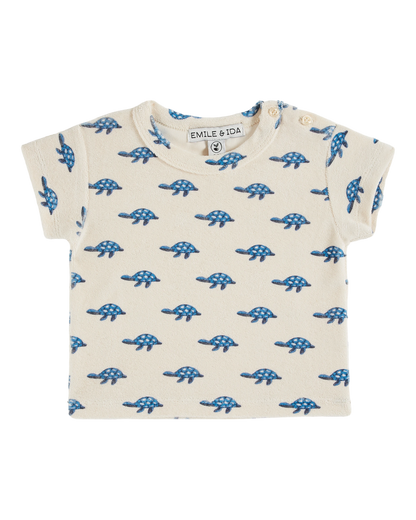 T-shirt éponge tortues écru